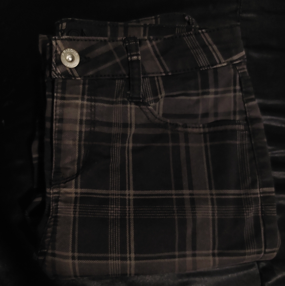 Arizona Jeans Black/grey/brown Skinny Jeans Plaid Pants Womens Juniors 3